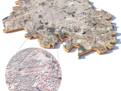 Bangalore Bengaluru in India 3D model