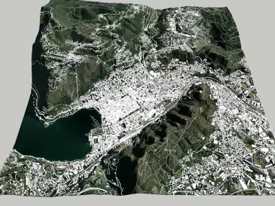 Cityscape Como Italy 3D model