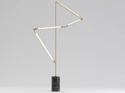 Bec Brittain Helix Floor Lamp 3D model
