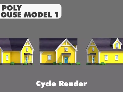 House Model 5 Low-poly 3D model