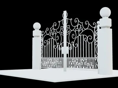 Entrance gate 3D 3D print model