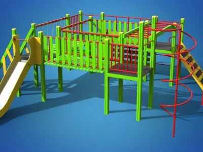 Playground for kids 3D model