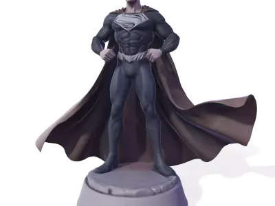 Steel Guardian  Highpoly 3D Print 3D print model