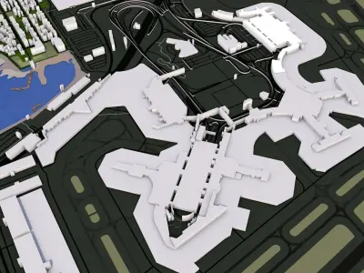 Boston City Low-poly 3D model