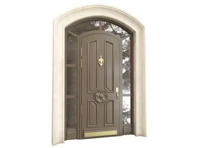 Entrance classic door 92 3D model