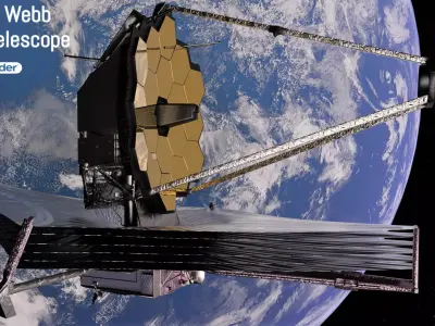 James Webb Space Telescope Low-poly 3D model