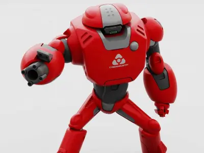 BATTLE DROID XZERON RIGGED 3D model