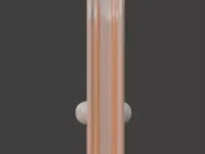 High-Quality 3D Cartoon New Year Arched Door Low-poly 3D model