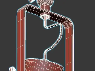 neider-3015-02-04p three light track fixture 3D model