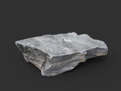 Gray Casual Rock Photogrammetry 220706 - Ultra HD 16K Textures Low-poly 3D model