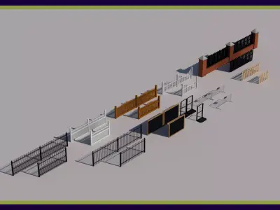 Fence Collection 3D model
