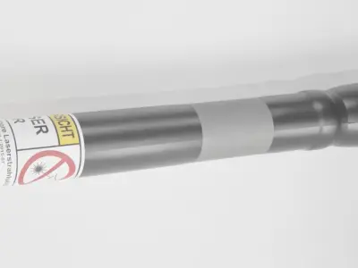 Laserpointer laser attached to wall 3D model