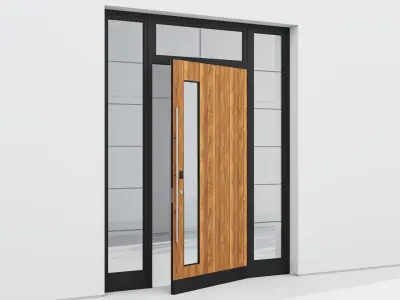 Aluminium door 69 3D model