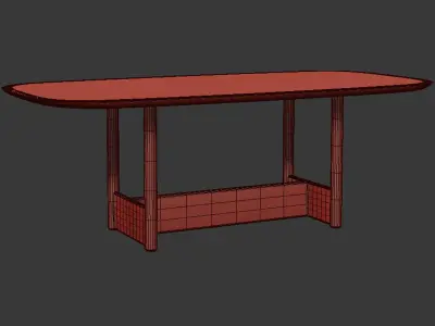 Canvas Table table By Bonaldo 3D model