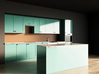 10-Kitchen10 glossy 1 3D model
