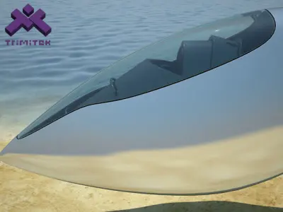 Sci-fi Speeder 3D model