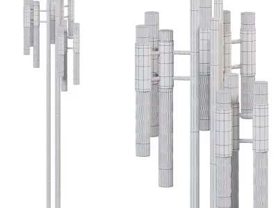 waterfall floor lamp by luxdeco 3D model