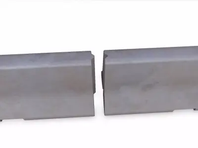 Concrete Barrier Low-poly PBR Low-poly 3D model