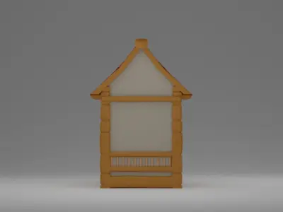 Medieval cottage 3D print model