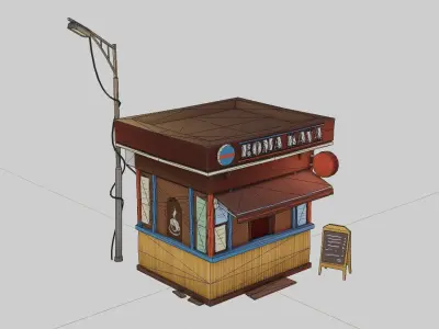 Roma Kava Coffe Free low-poly 3D model