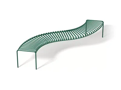 Bench 04 Low-poly 3D model purchase