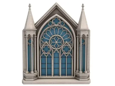 Gothic Windows 3D model