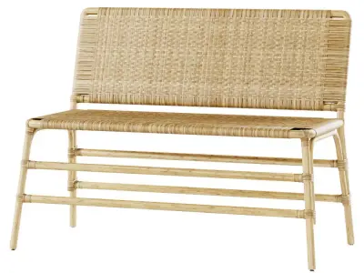 Rattan bench MD45  3D model