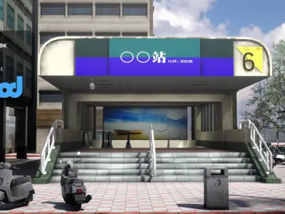 Tw Street Mrt 3D model