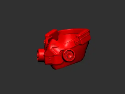Gas mask helmet 3d model scifi sculpt 3D model