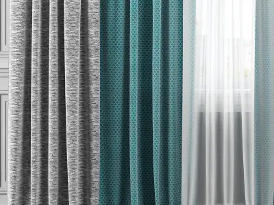 Curtain Set 315 3D model