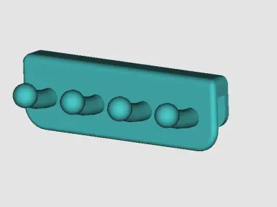 portable towel holder 3D print model