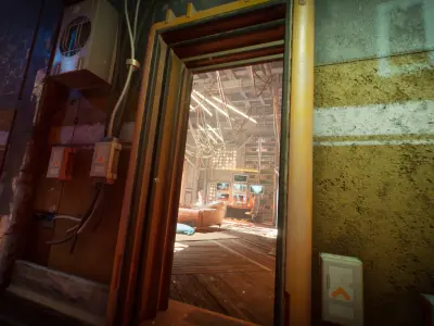 Cyberpunk Interior Environment Kitbash Set Low-poly 3D model