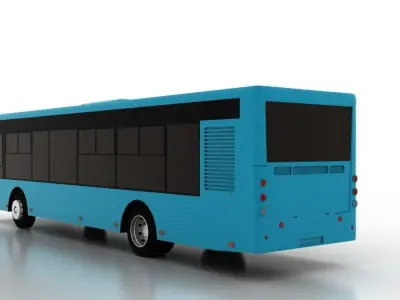 Bus Bogdan A70130 Low Low-poly 3D model