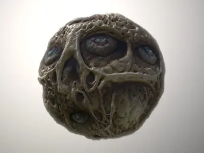 Material Skin Monster 26 Seamless PBR Texture Texture