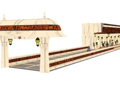 Ralph McQuarries Bazaar - Complete set - 1-6 scale 3D Model Pack