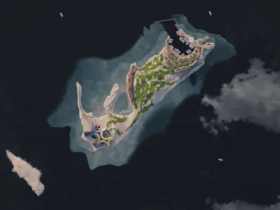 Sindalah island - Neom Saudi Arabia 3D model