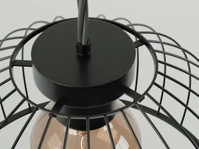 Modern round lamp 3D model