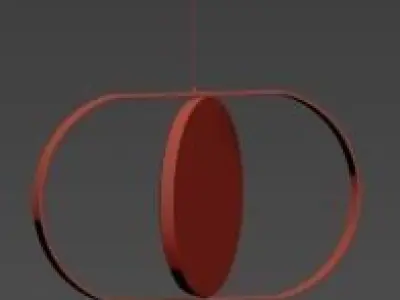 KUU reversible pendant light 3D model