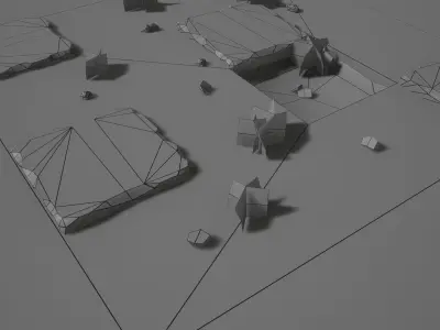 Stone Floor Free low-poly 3D model