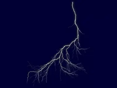 Realistic 3D Lightning CA-19 3D model
