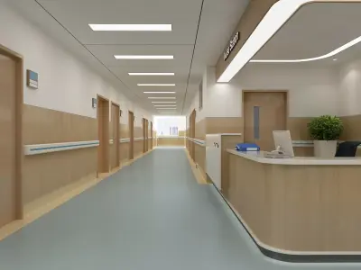 Hospital Interior 01 3D model