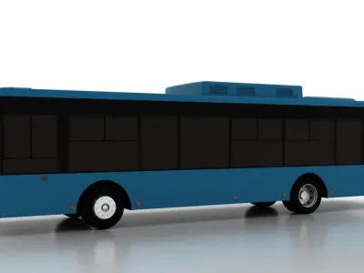 Bus Bogdan A70522 Low Low-poly 3D model