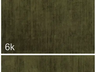 Carpet set 20 - Plain Green Wool Rug - 6K 3D model