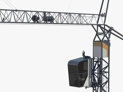  Lattice Boom Tower Crane Unit with Operator Cabin 