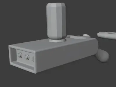 Rick and Portal Ray Low-poly 3D model