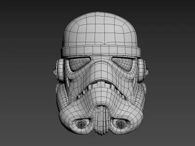 ORIGINAL STAR WARS STORMTROOPER HELMET MODEL 3D model