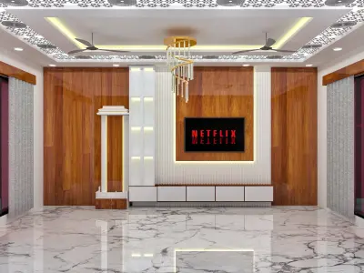 Modern Living Room 3 D Desing 3D model
