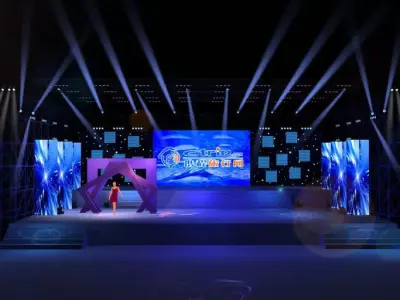 3DS Max 2014 Stage Concert 51 3D model