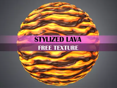 Stylized Lava Texture Texture