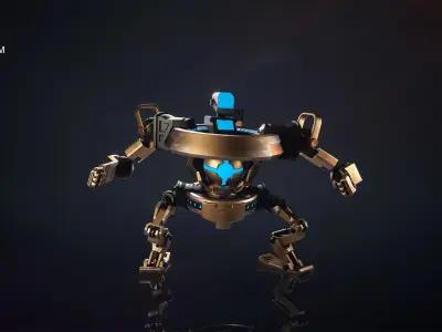 Orbitronix Low-poly 3D model